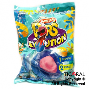 GOLO CHUPETIN MISTER POPS EVOLUTION HALLOWEEN DRACUPOPS (24 UNIDADESx 18GR) 432GR X 1